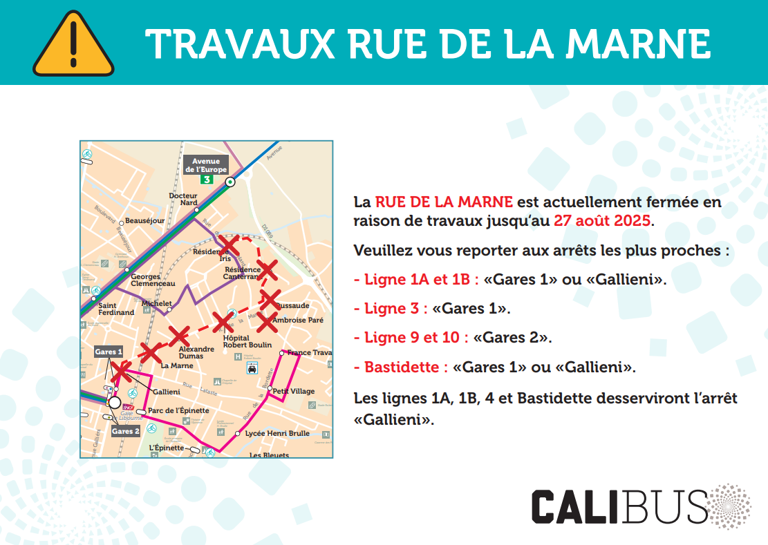 Calibus Ligne 9 - Calibus - Un service de transports en commun de La Cali